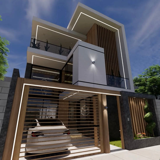 Planos de Casa 8m x 20m