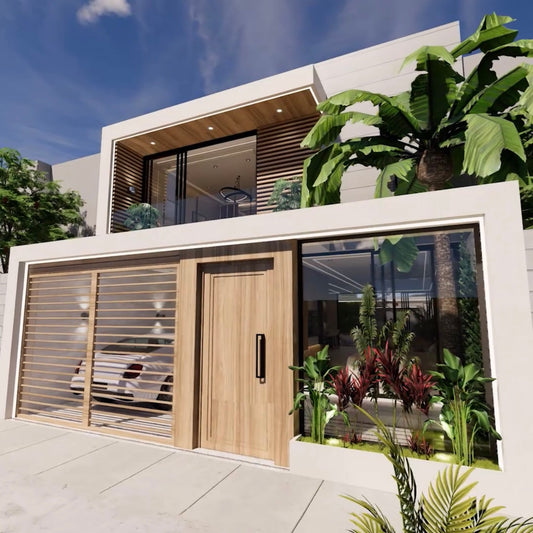Planos de Casa 8m x 20m
